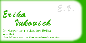 erika vukovich business card